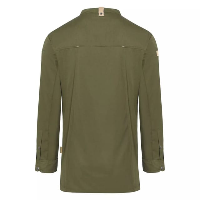 Karlowsky Karlowsky Men's Green-Generation Chef Jacket in Bottle Green - 2