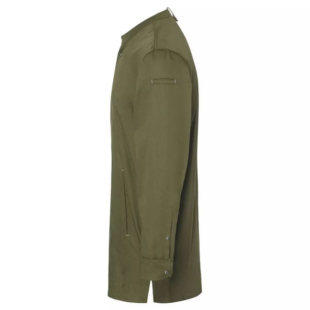 Karlowsky Karlowsky Men's Green-Generation Chef Jacket in Bottle Green - 3
