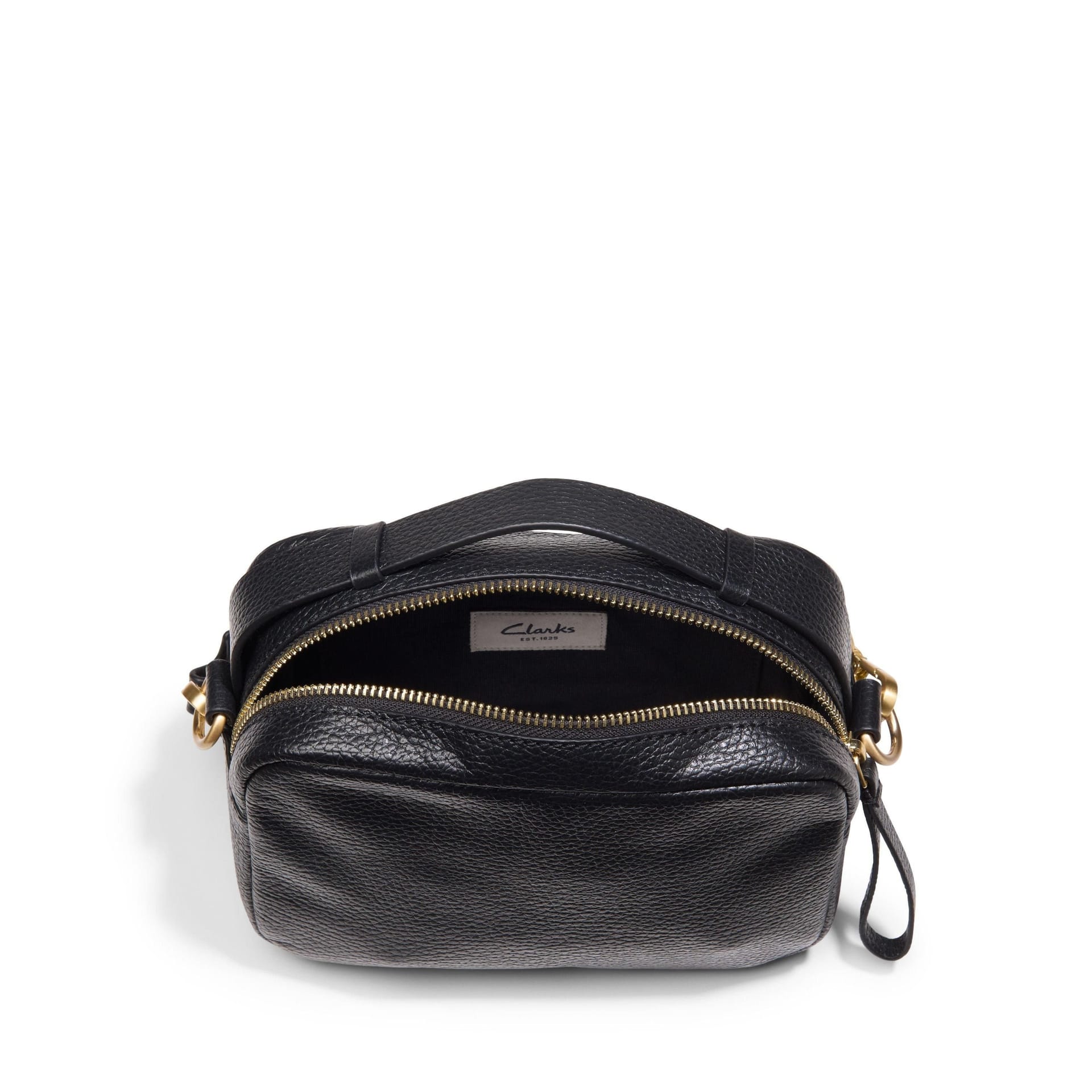 Clarks Clarks Women's Camera Cross Black Leather Shoulder Bag, Cross Body Bag - 4