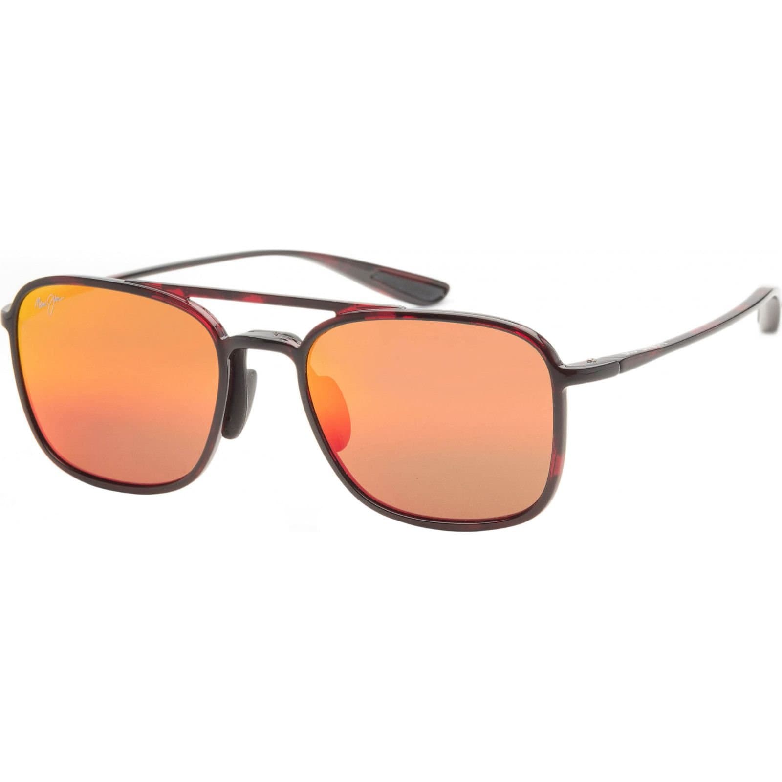 Maui Jim Maui Jim Men's MJ0447S-003 Keokea Square/Rectangle Sunglasses in Red