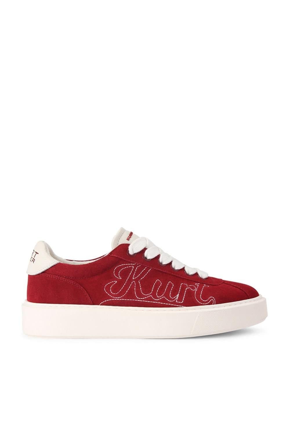 Kurt Geiger London Kurt Geiger London Men's 'Albion Retro' Suede Trainers in Red