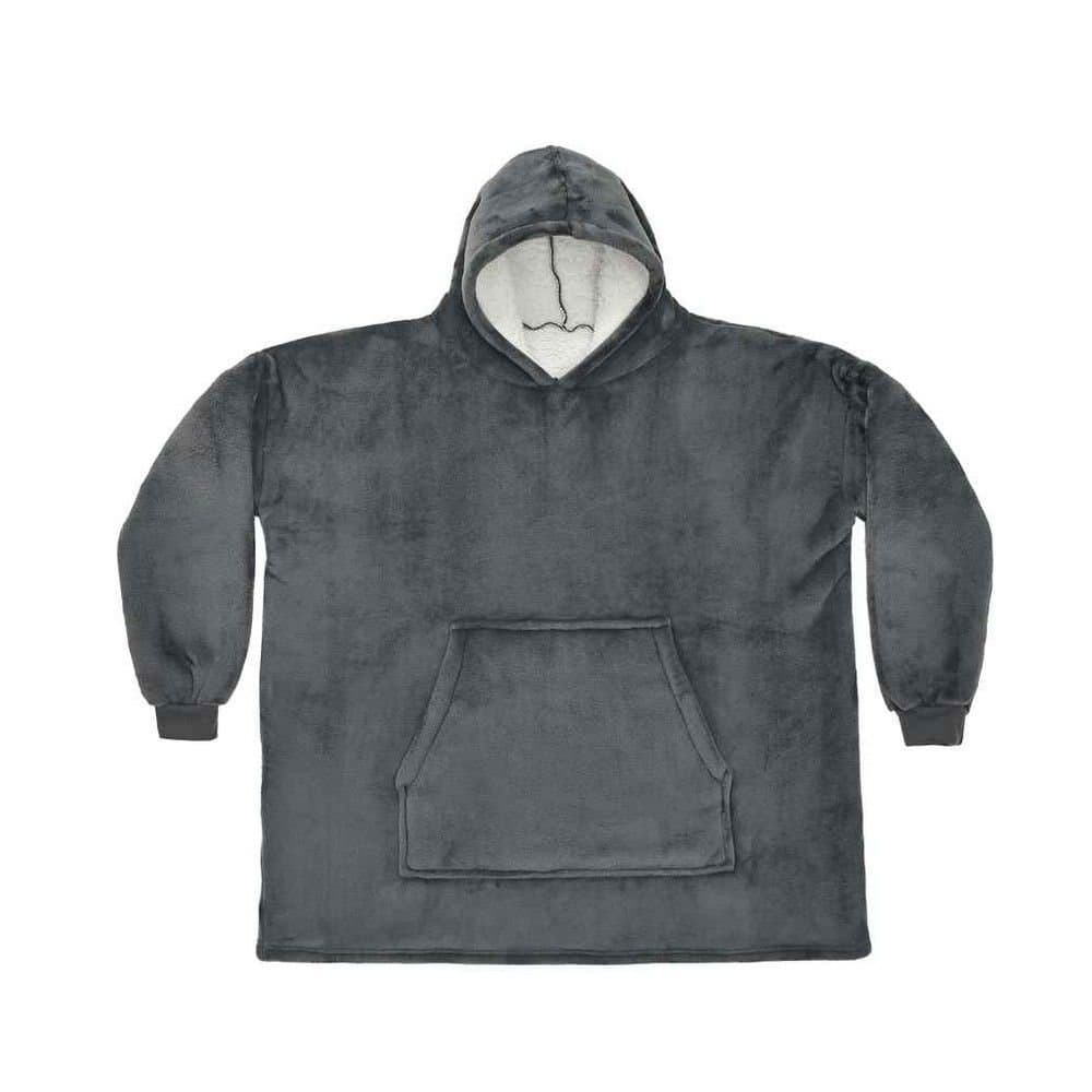Brand Lab Brand Lab Men's Sherpa Fleece Hoodie in Charcoal