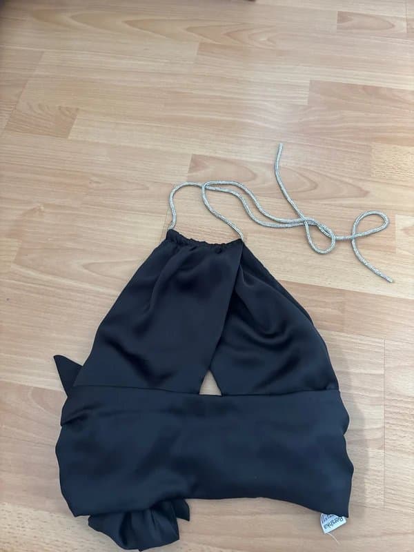 Bershka Berskha satin halter neck top