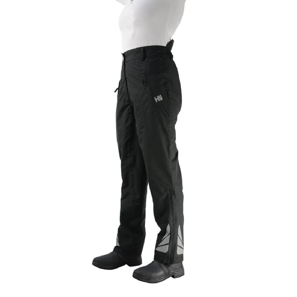 HyFASHION HyFASHION Women's Waterproof Reflective Over Trousers in Black - 1
