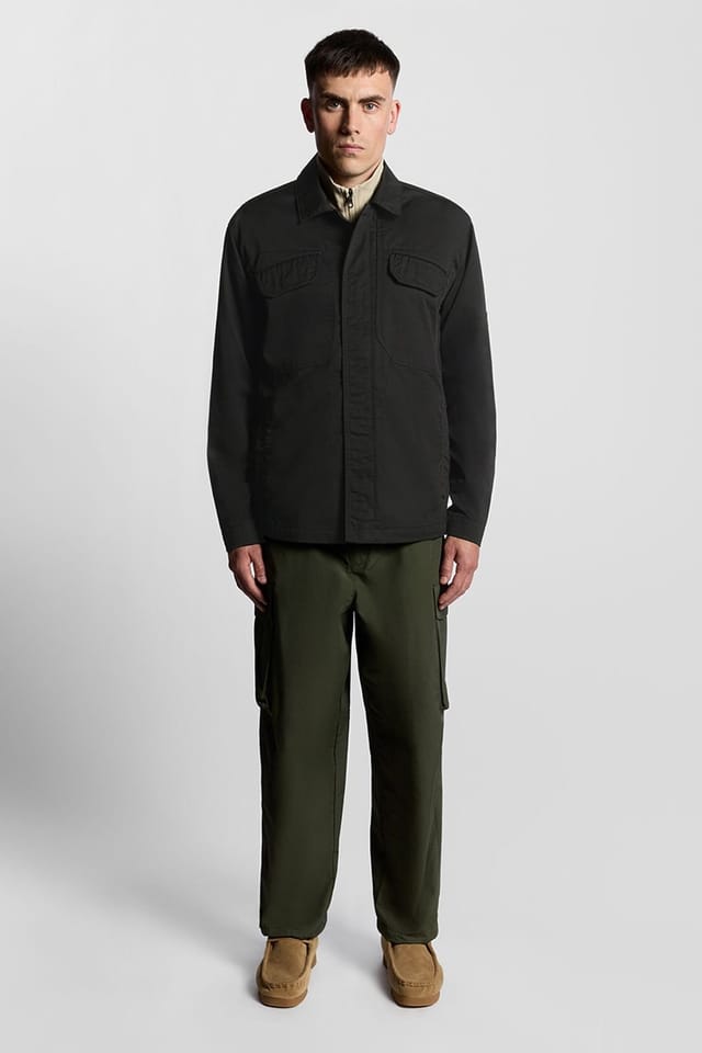 Lyle & Scott Lyle & Scott Men's Multi Pocket Overshirt Jet Black - 2