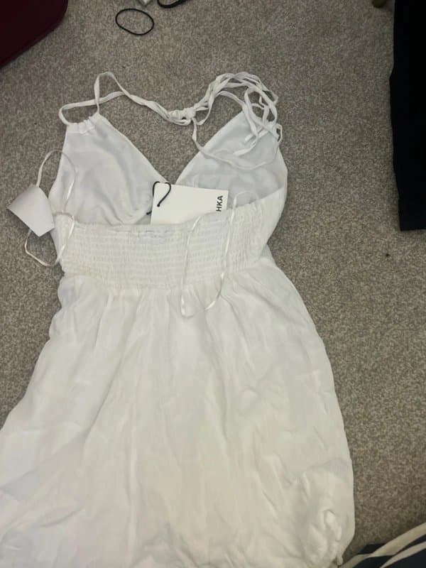 Bershka Bershka cute white jumpsuit