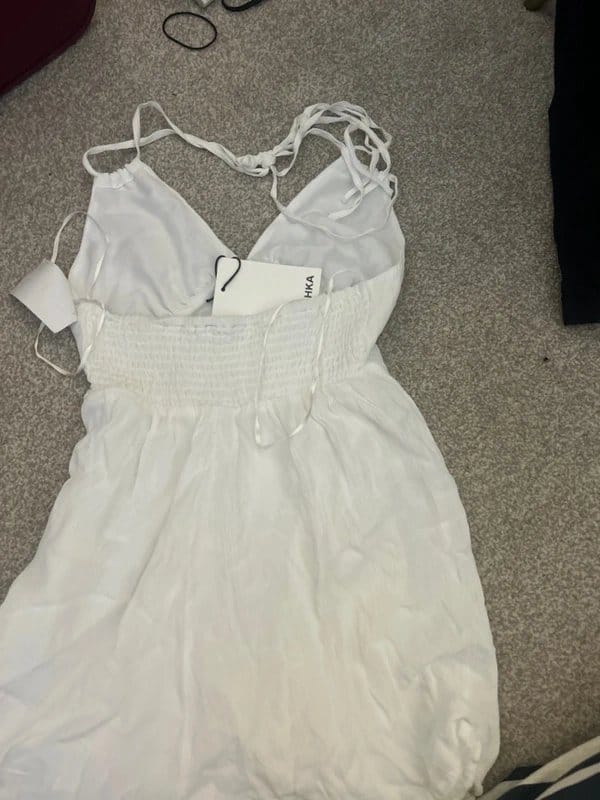 Bershka cute white jumpsuit