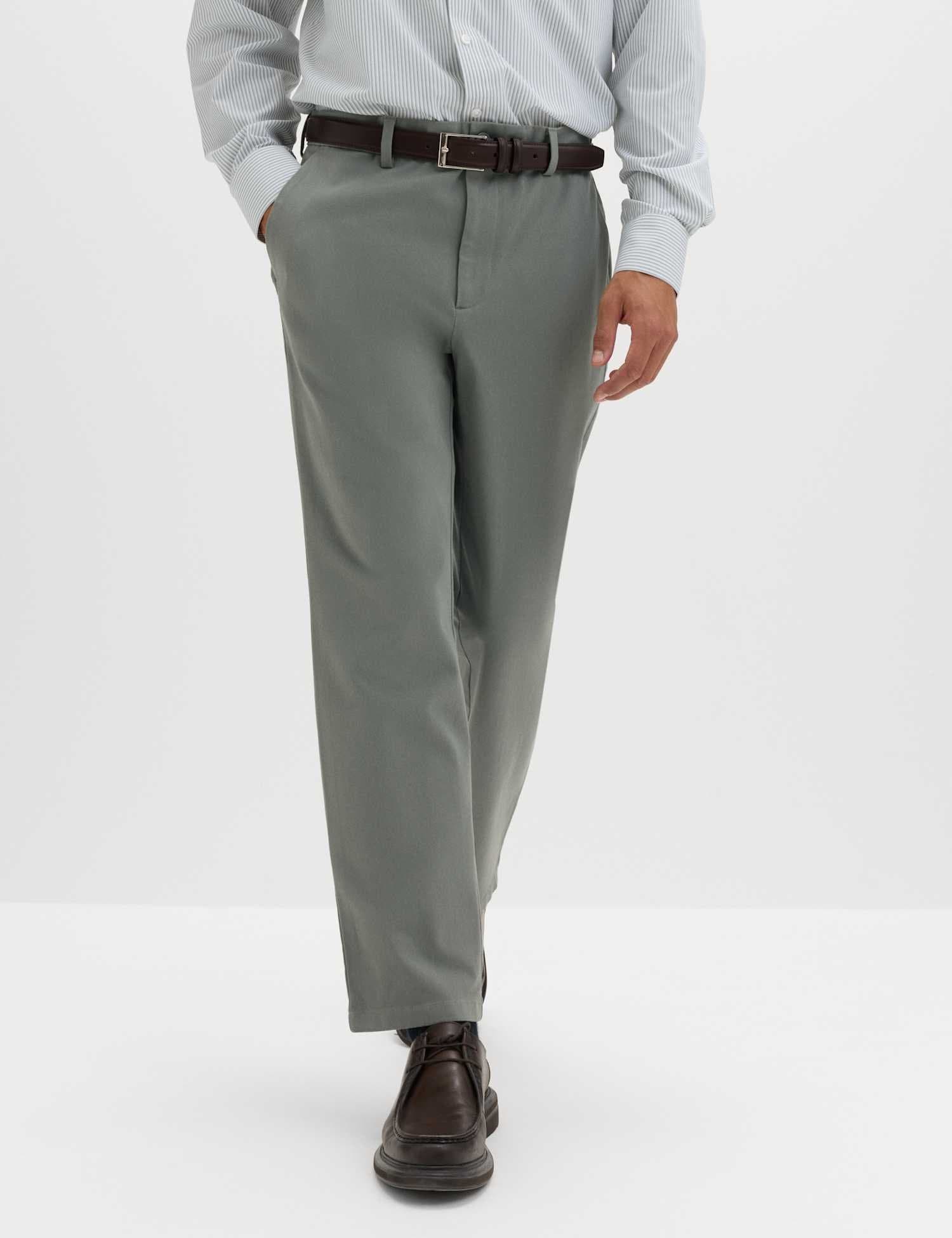 Marks & Spencer M&S The Ultimate Regular Fit Chinos Dark Sage