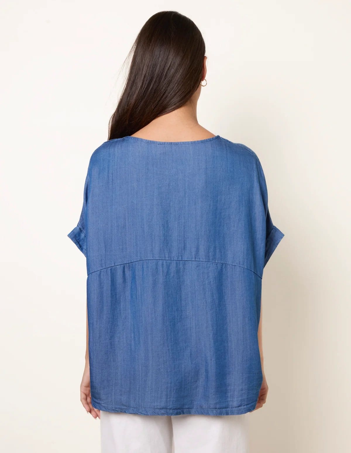 Blue Vanilla Mid Denim Wash Top - 4
