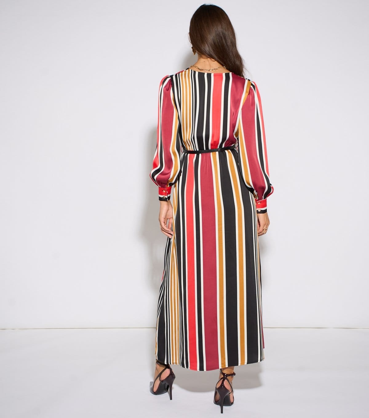 Gini London Women's Multicolour Satin Midaxi Dress Gini London New Look - 4