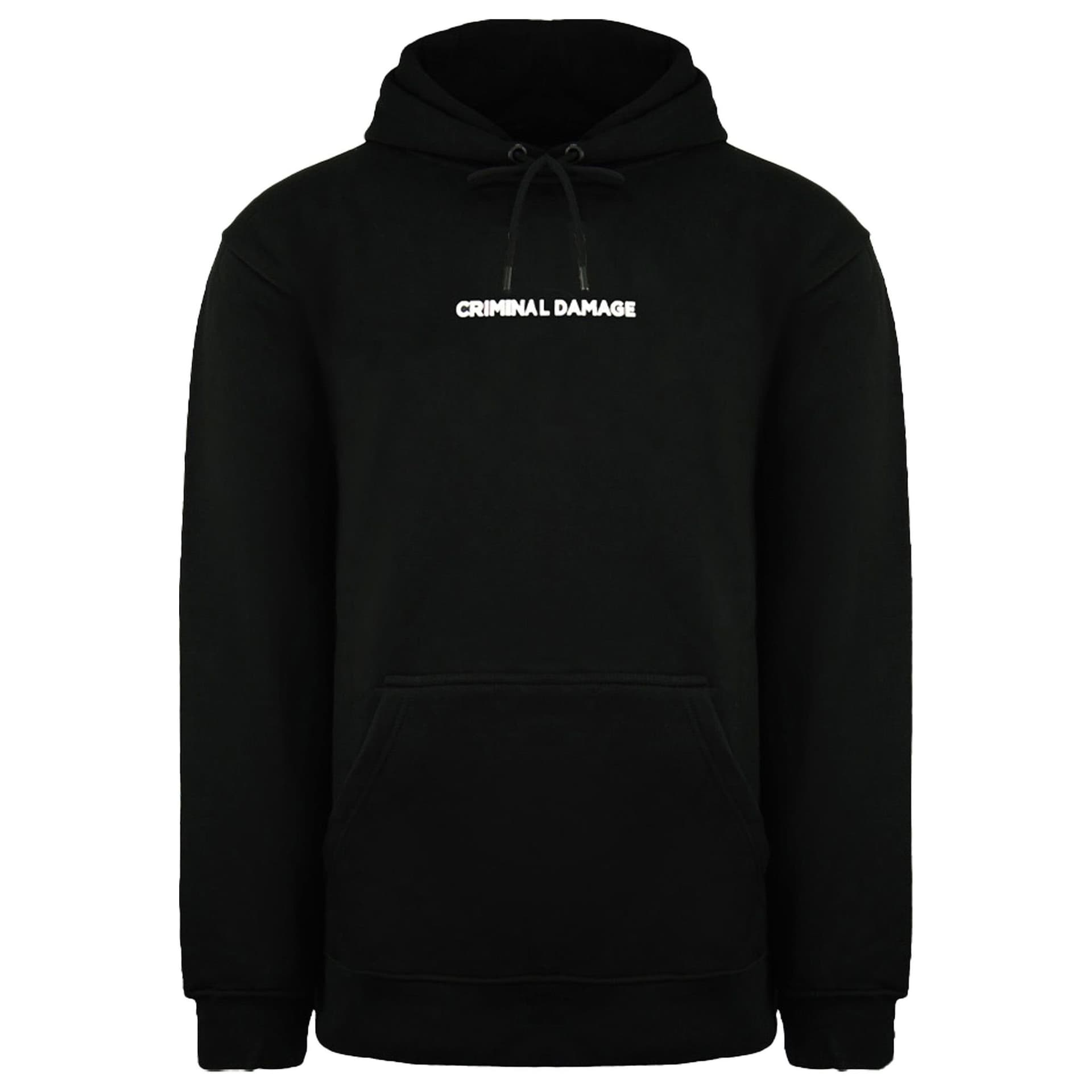Criminal Damage Criminal Damage Black Cotton Hoodie for Men