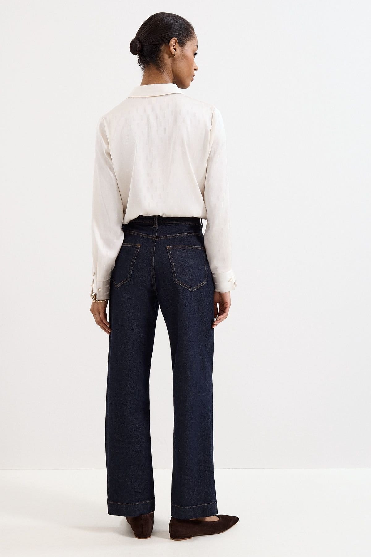 Phase Eight Phase Eight Women's Lexi Long Denim Jean in Dark Navy - 4