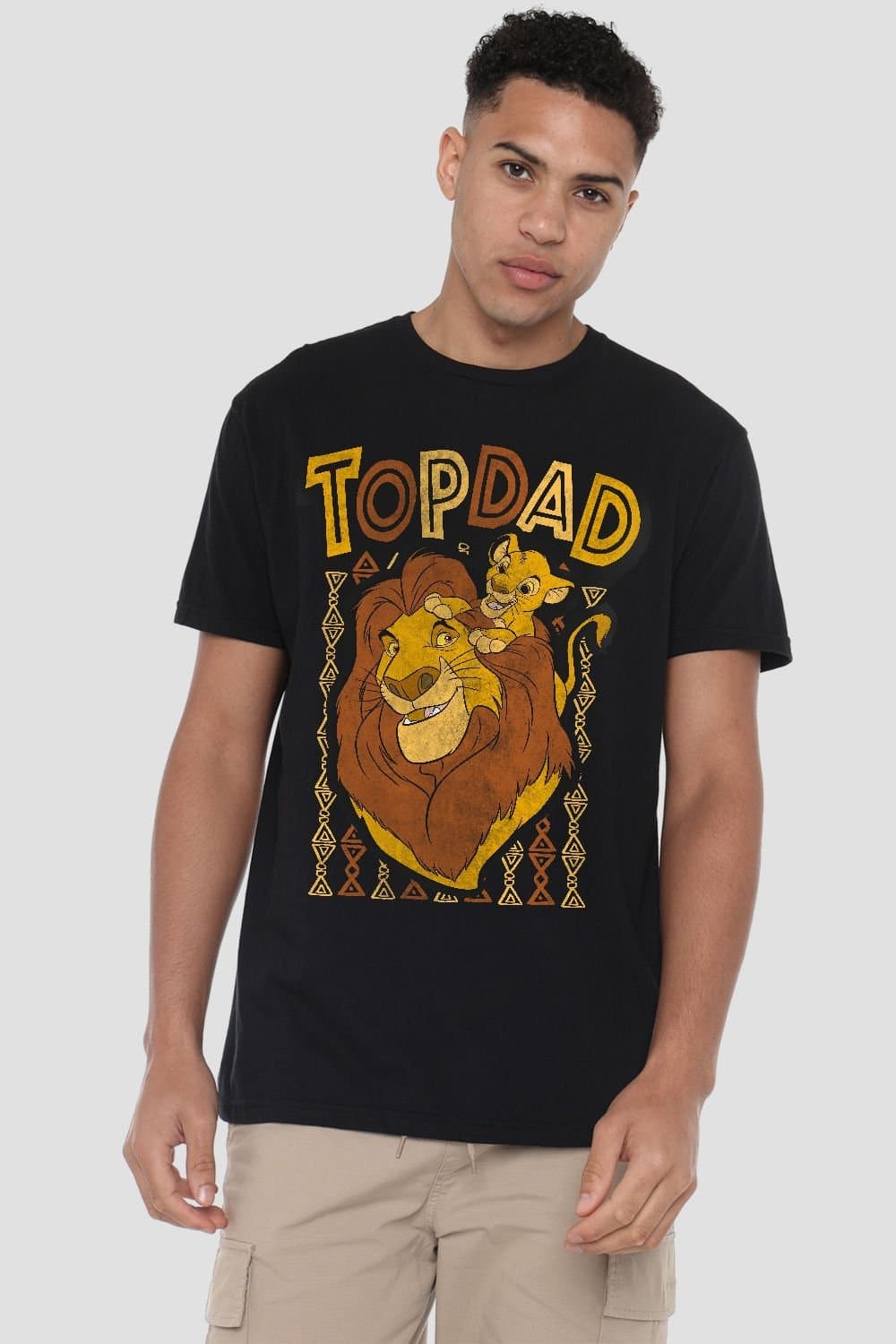 Lion King Lion King Men's The Father'S Day Mufasa Top Dad T-Shirt Black
