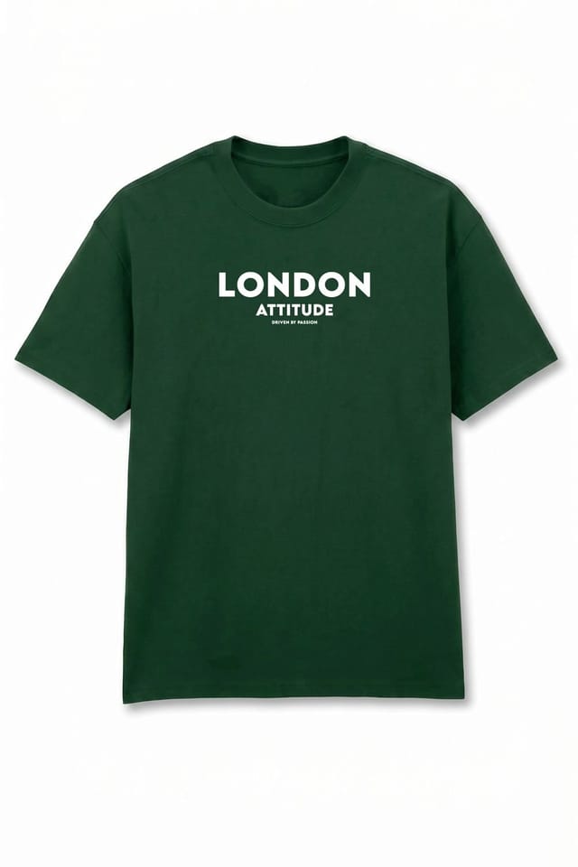 LONDON ATTITUDE LONDON ATTITUDE Men's Original Creators Dragon Graphic Heavyweight Oversized T-Shirt in Green - 3