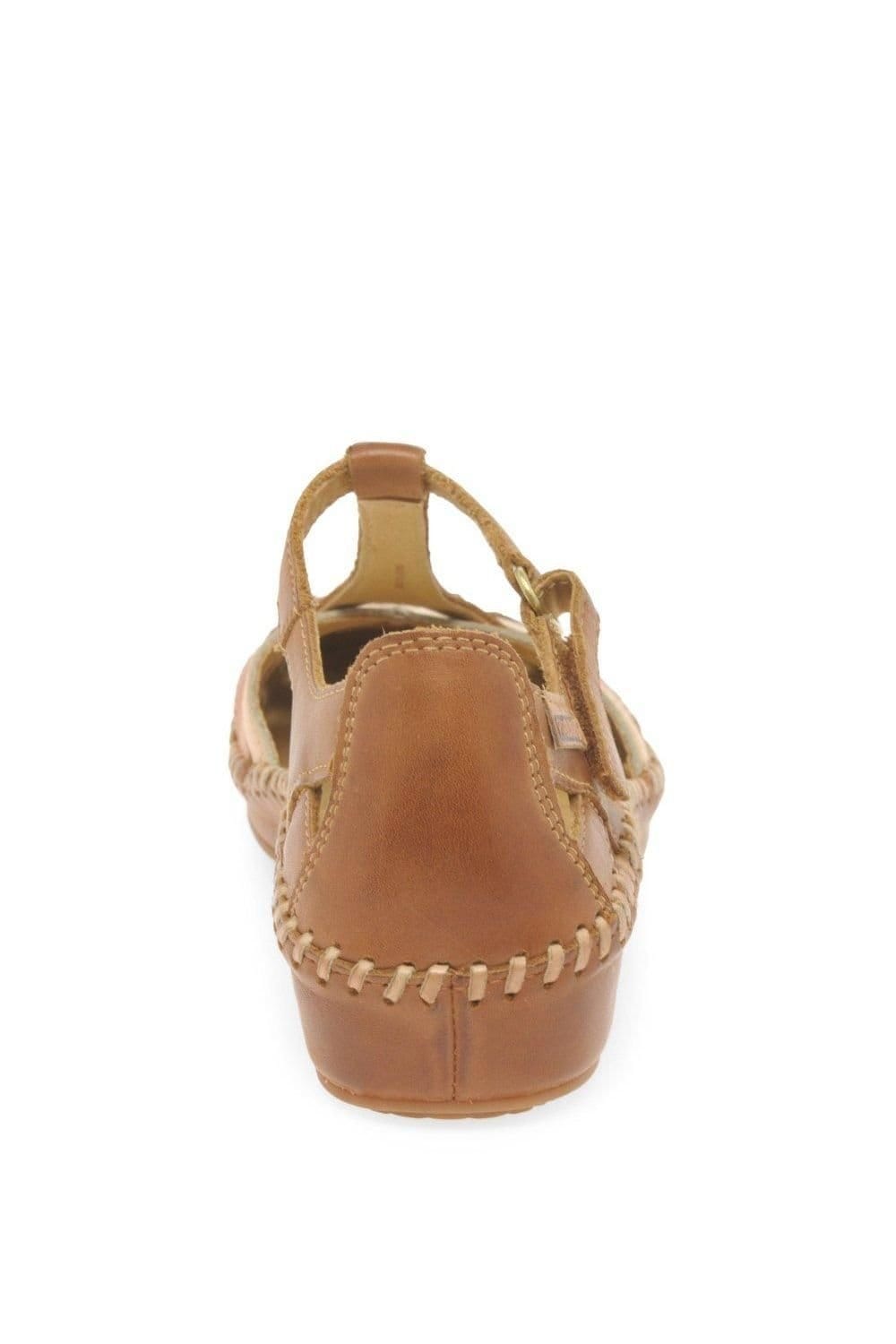 Pikolinos Pikolinos Women's 'Vallarta' Woven Leather Sandals in Brown - 4