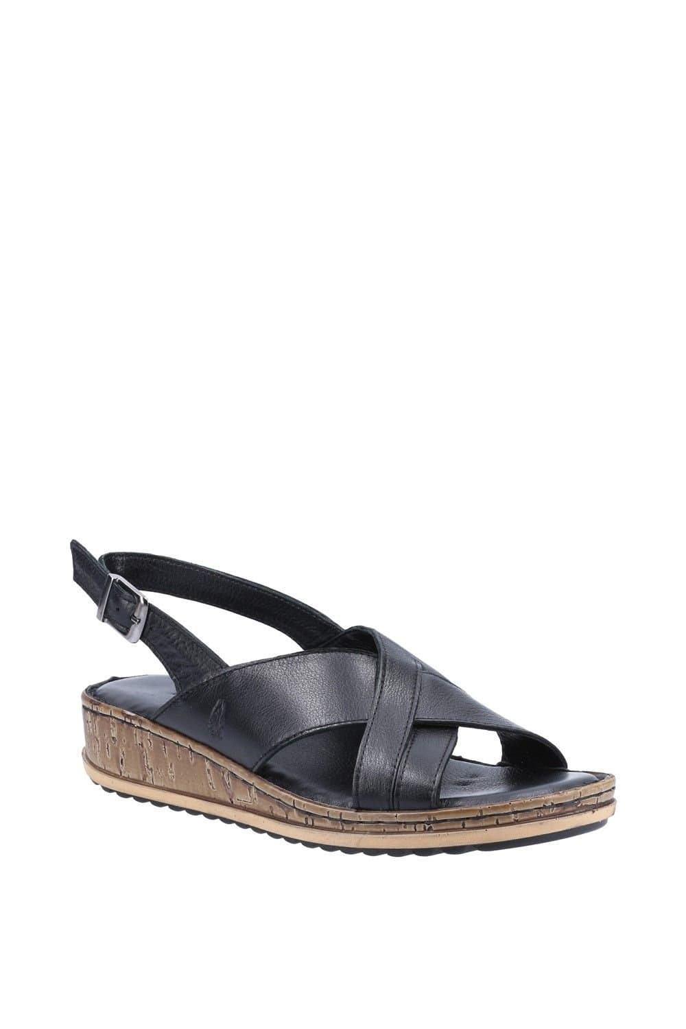 Hush Puppies Hush Puppies Women's 'Elena' Leather Sandals in Black