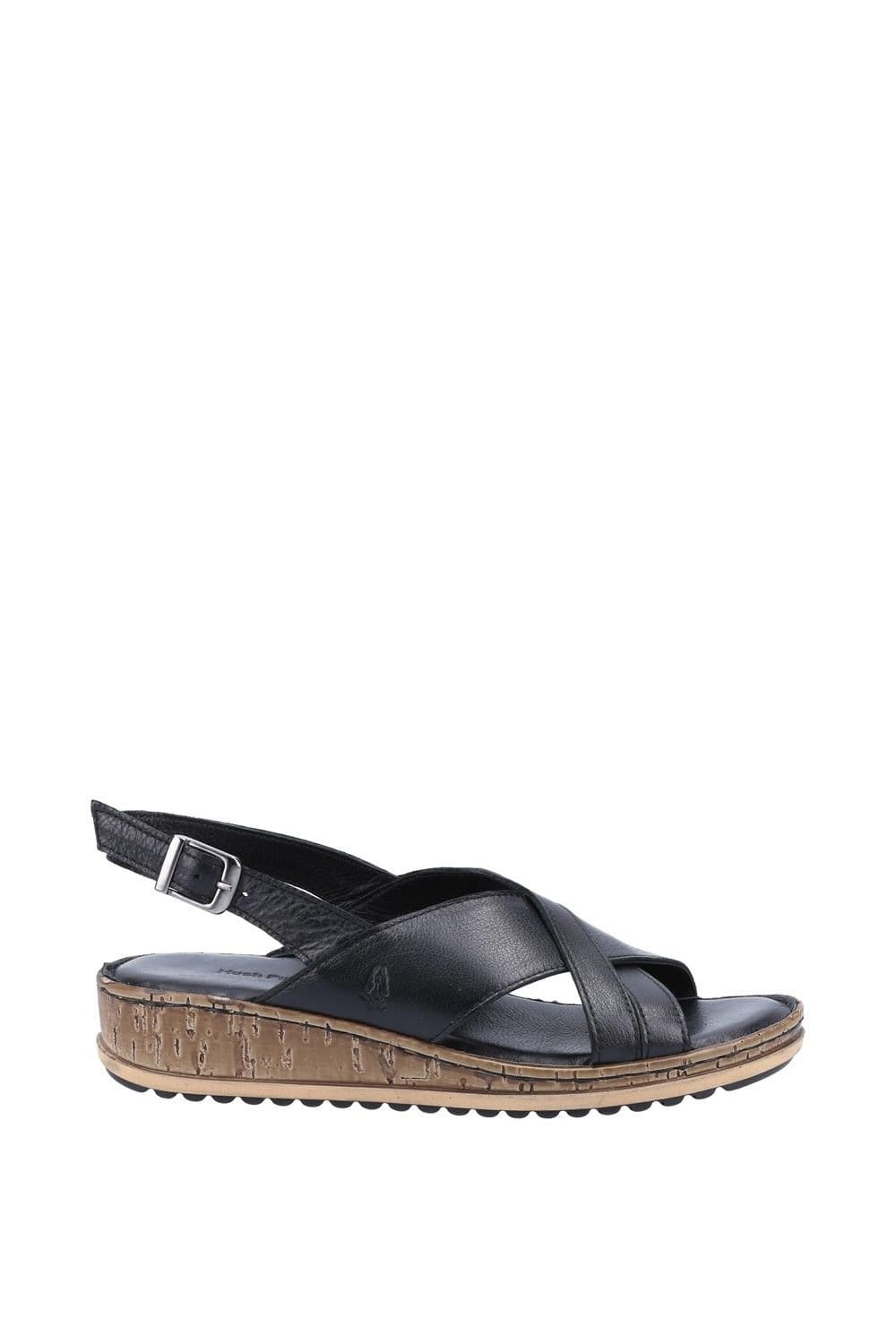 Hush Puppies Hush Puppies Women's 'Elena' Leather Sandals in Black - 4