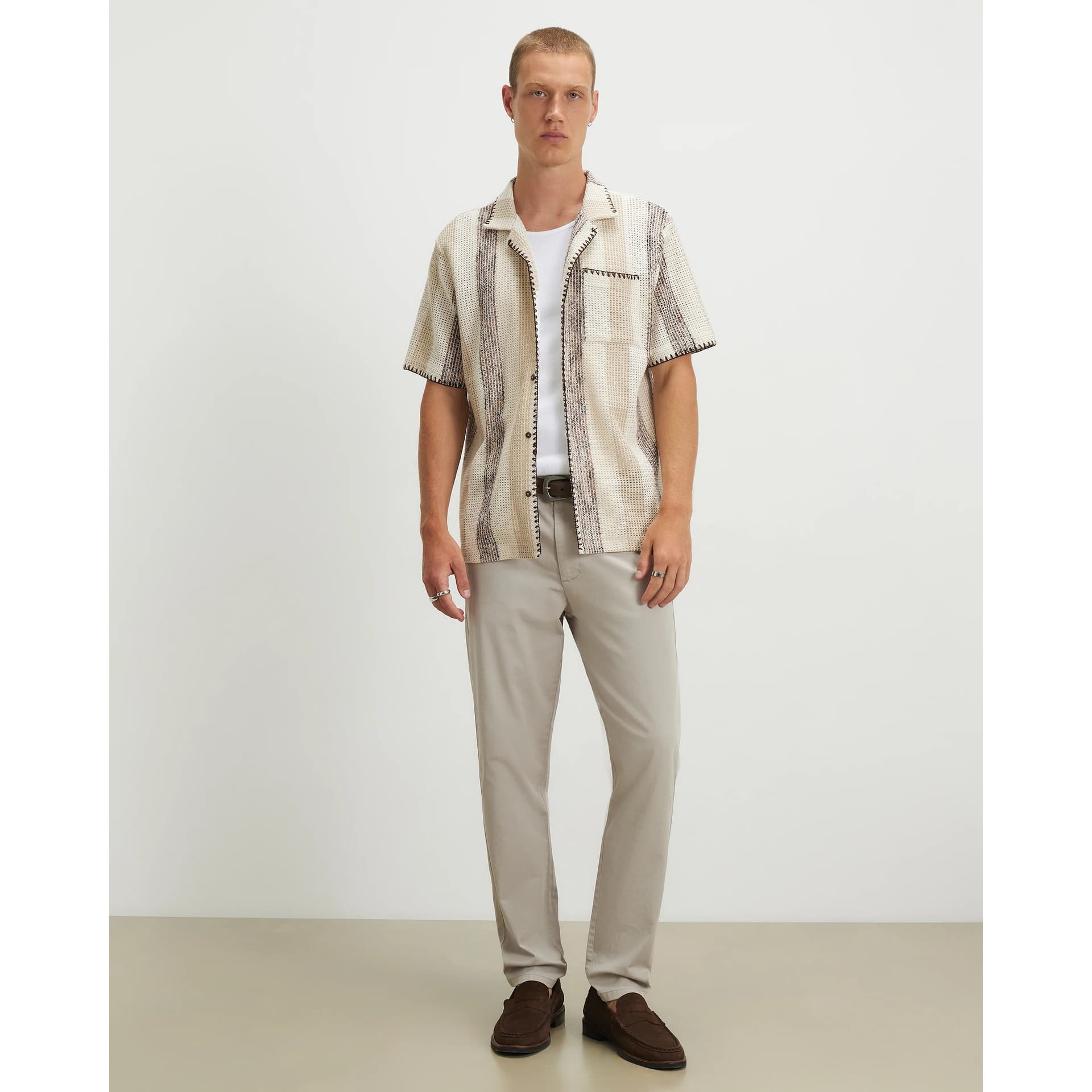 River Island Mens River Island Grey Skinny Fit Chino Trousers