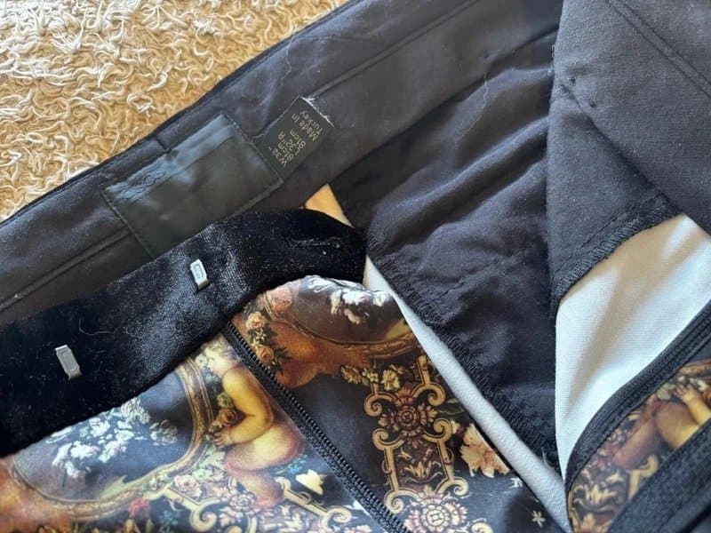 ASOS Cherub satin design suit trousers