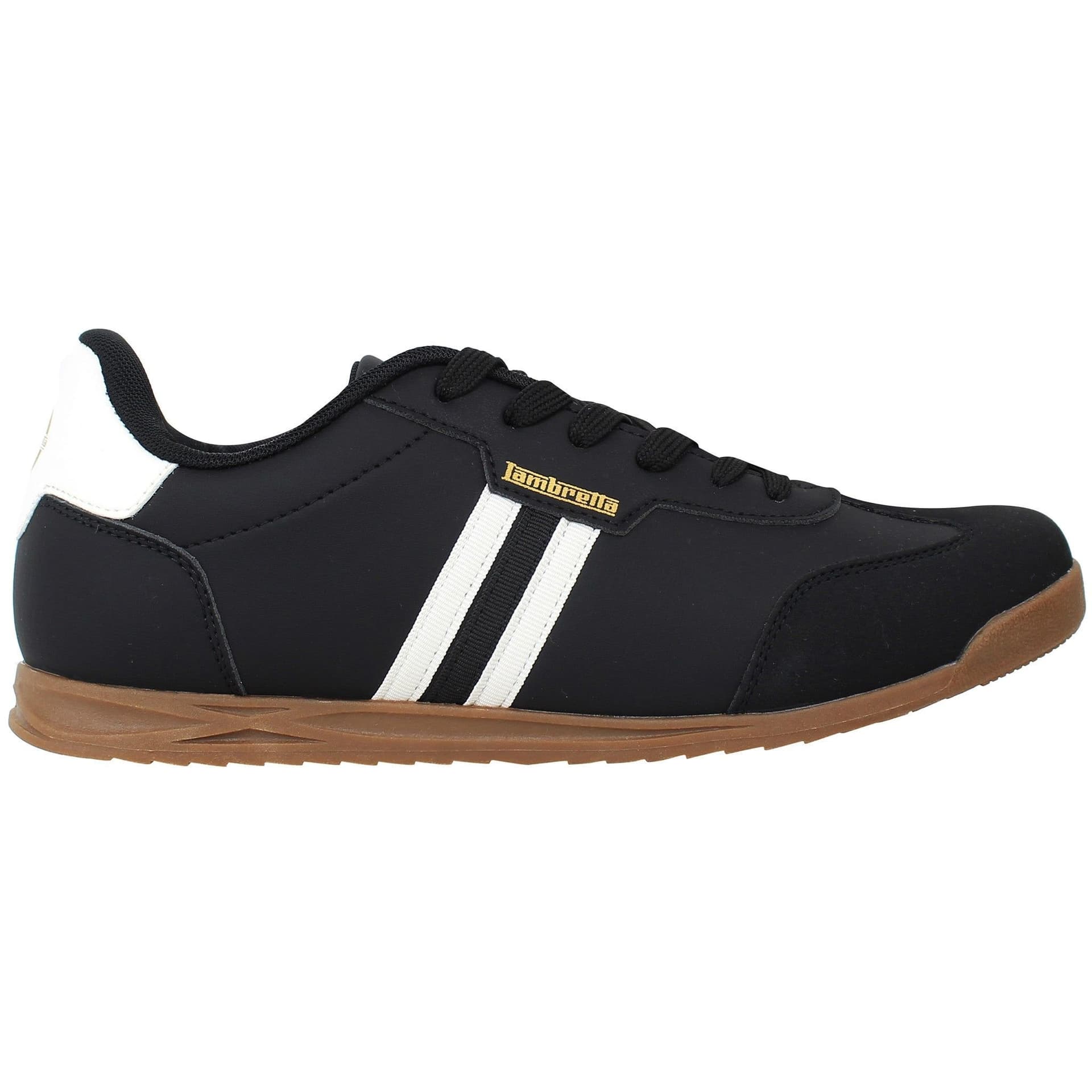 Lambretta Lambretta Men's Tackle Black/White Trainers in Black