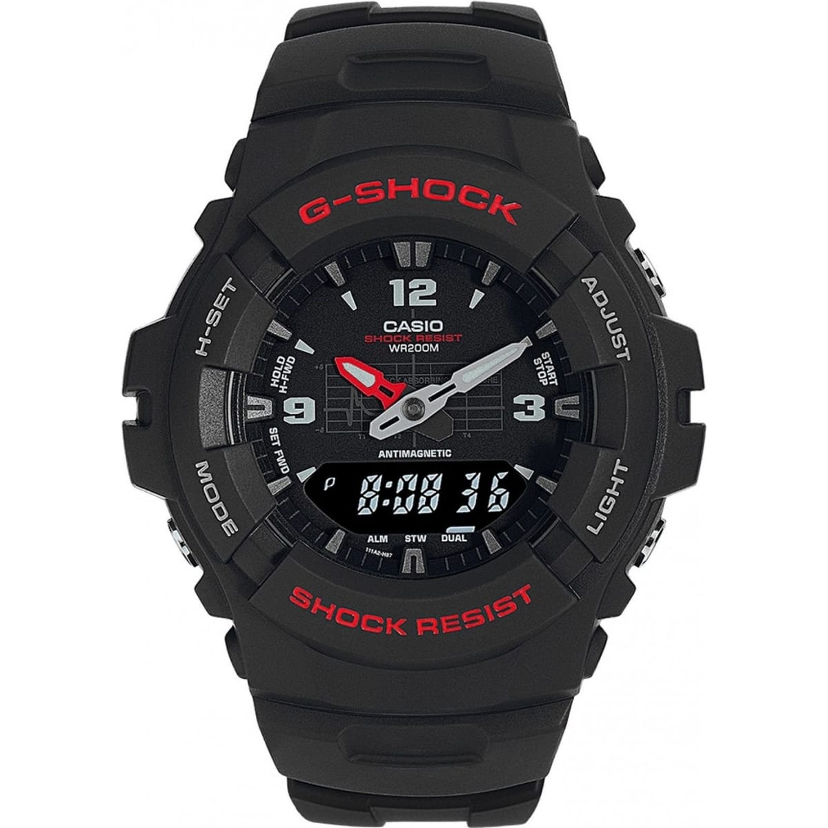 Casio Casio Men's G-100-1BVMUR G-Shock 48mm Quartz Watch in Black - 1