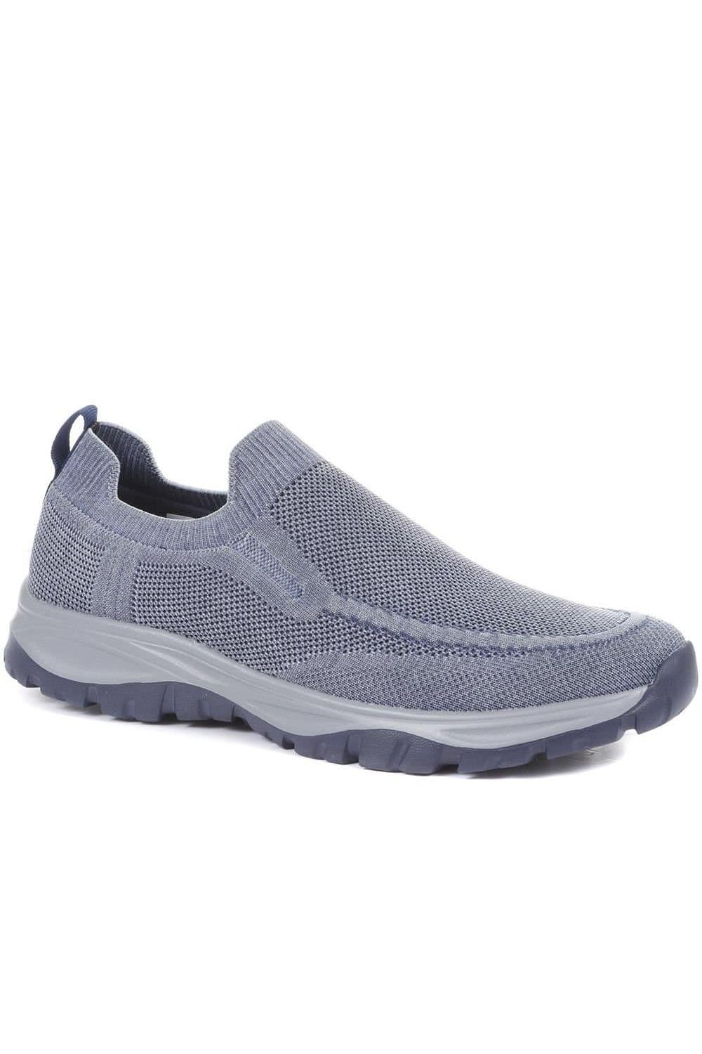 Pavers Pavers Men's Lightweight Slip-On Trainers in Navy