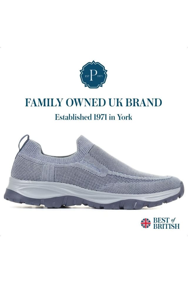 Pavers Pavers Men's Lightweight Slip-On Trainers in Navy - 2