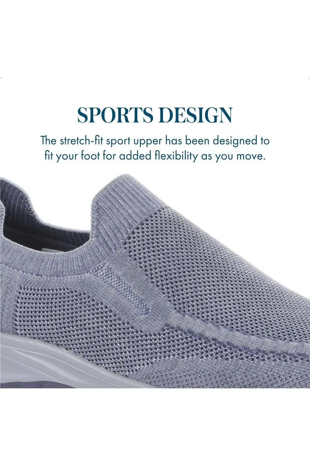 Pavers Pavers Men's Lightweight Slip-On Trainers in Navy - 4