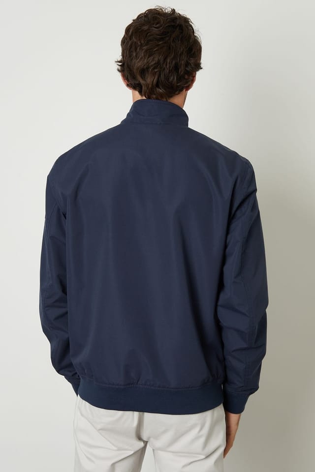 Threadbare Threadbare Men's Zip Up Harrington Style Jacket in Navy - 2