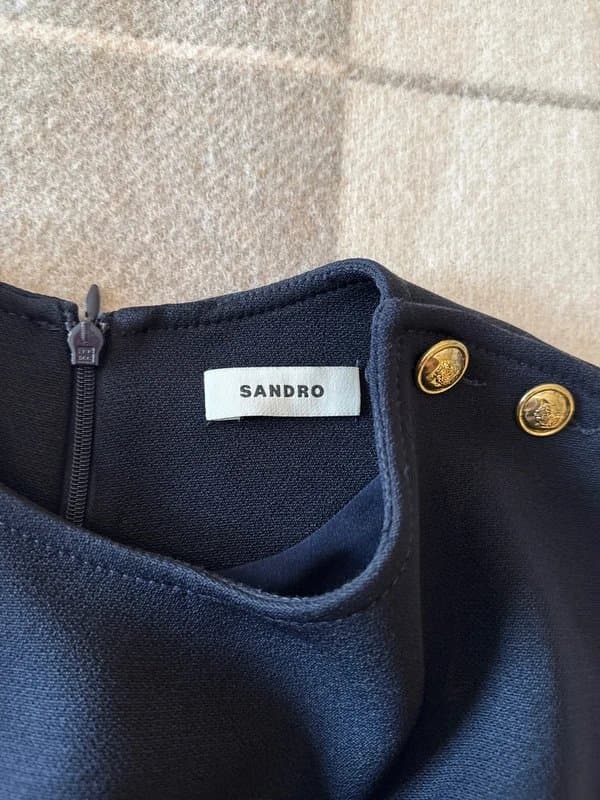 Sandro Sandro Navy Shift Dress size 12