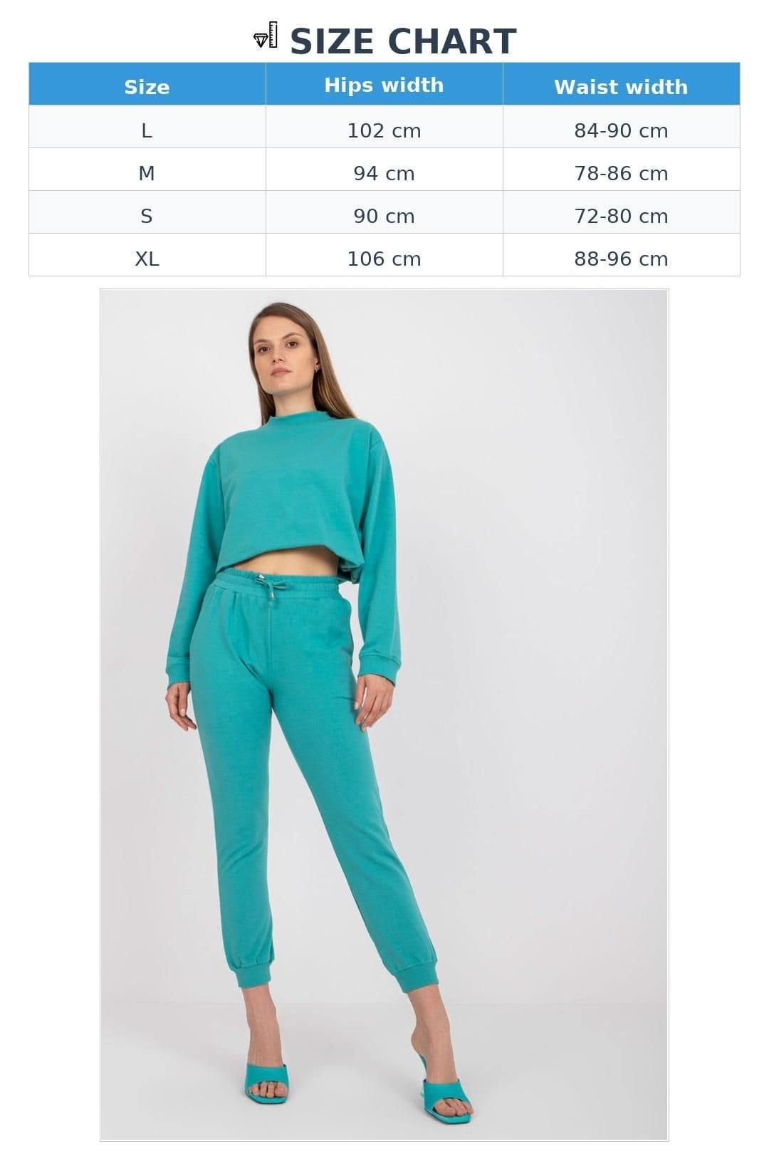 Love Lace Love Lace Women's High Waisted Tie Waist Sweatpants with Pockets in Teal - 4
