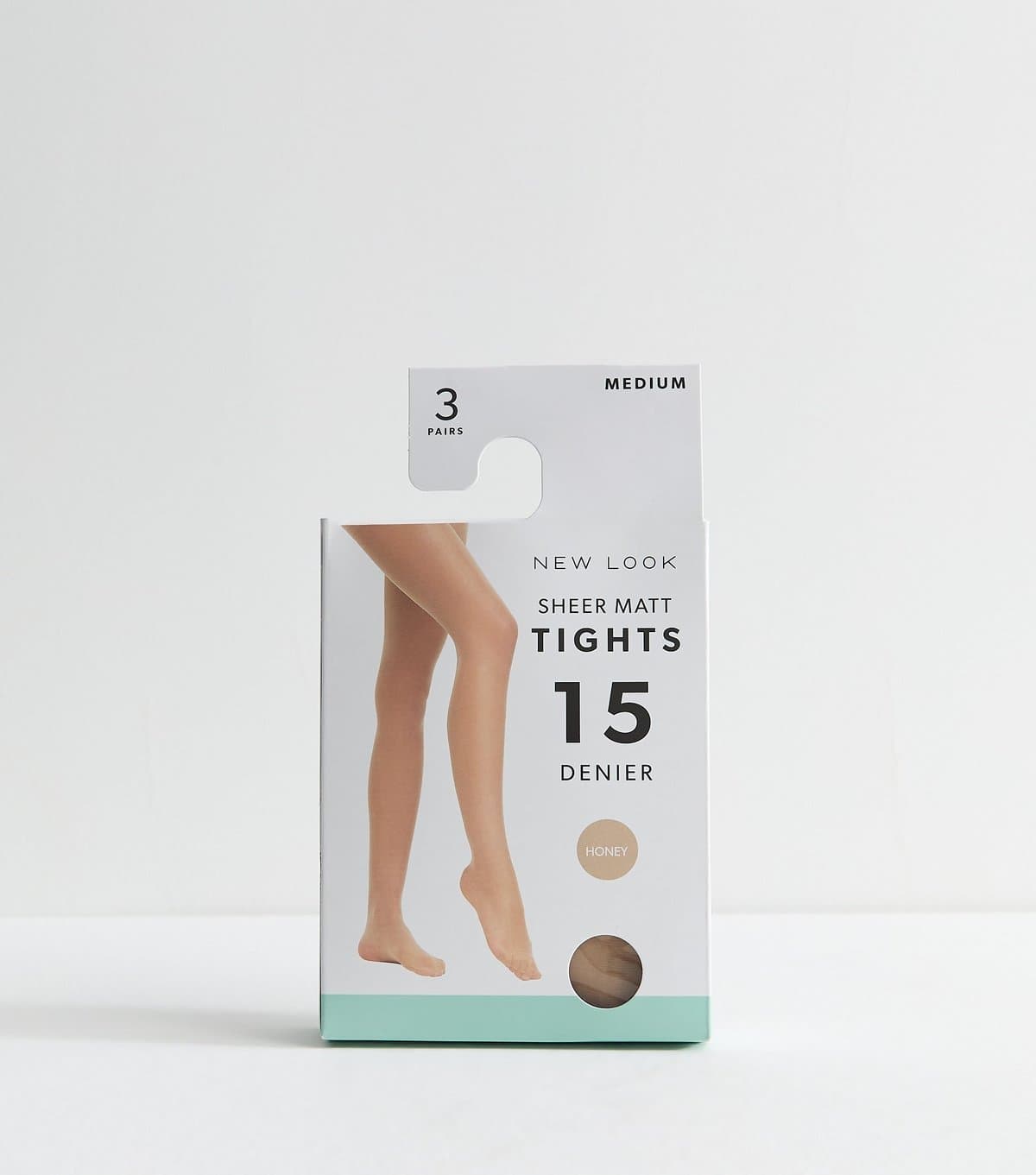 New Look Pack of 3 Honey Sheer Matt 15 Denier Tights New Look