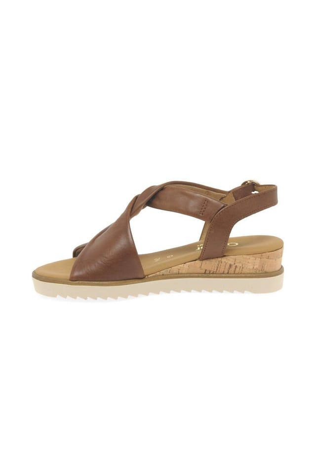 Gabor Gabor Women's 'Rich' Low Heeled Sandals in Camel - 2