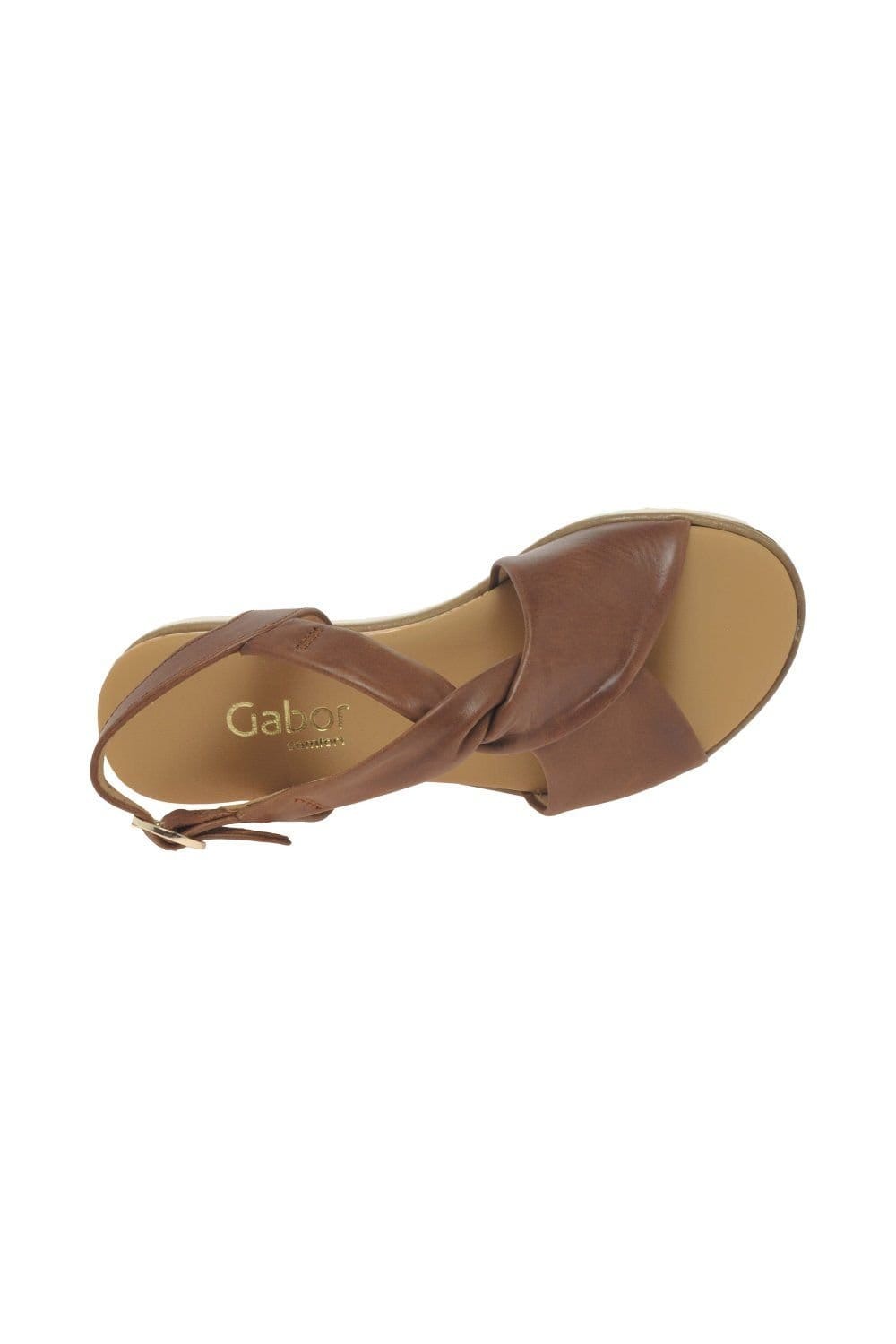 Gabor Gabor Women's 'Rich' Low Heeled Sandals in Camel - 4
