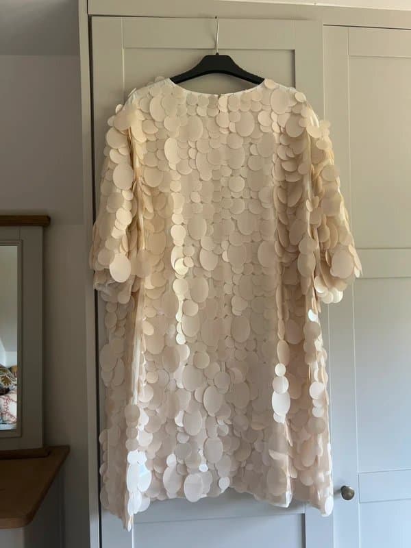 ASOS ASOS edition cream mini dress - size 12