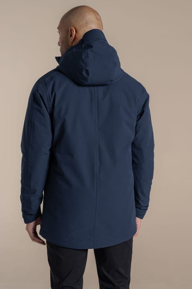 Craghoppers Craghoppers Men's Lorton Thermic Hooded Waterproof Breathable Padded Jacket in Dark Navy - 2
