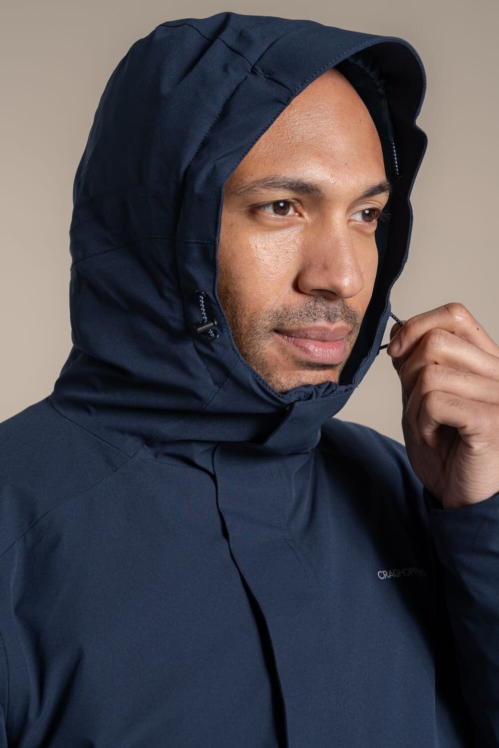 Craghoppers Craghoppers Men's Lorton Thermic Hooded Waterproof Breathable Padded Jacket in Dark Navy - 4