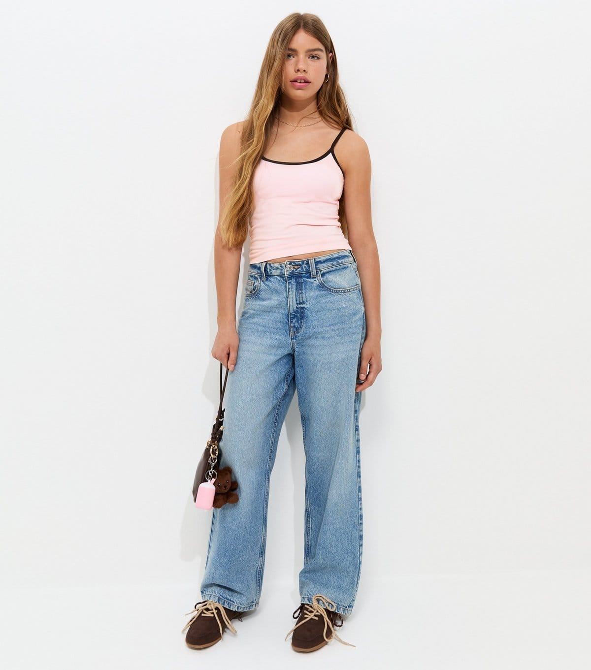 New Look Girls' Light Pink Jersey Scoop Neck Cami Top New Look - 4
