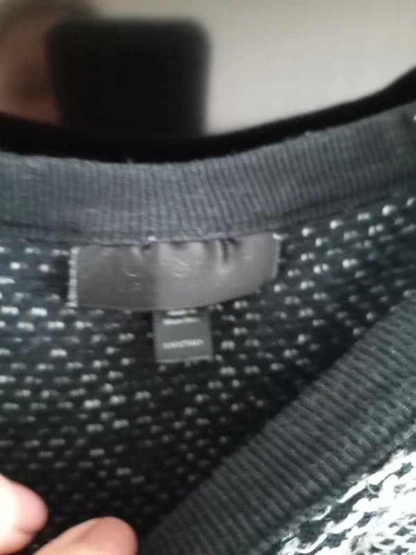 Topshop Black knitted jumper size 12 Topshop