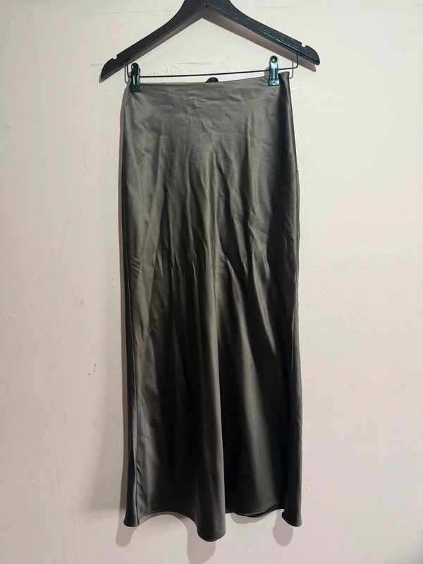 ASOS Brown silk skirt - 1