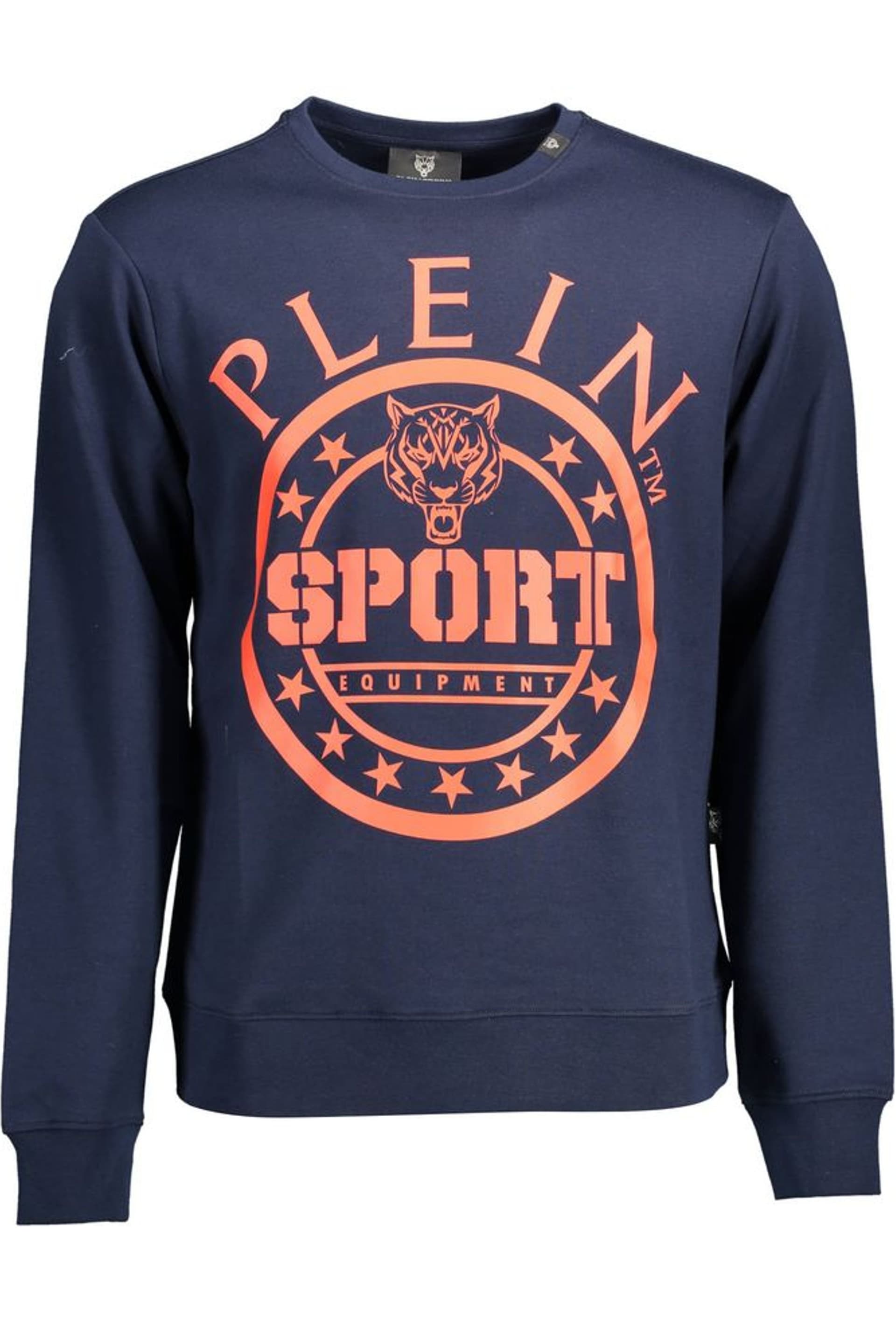 Plein Sport Plein Sport Men's Crew Neck Sweatshirt Tiger Logo in Dark Blue
