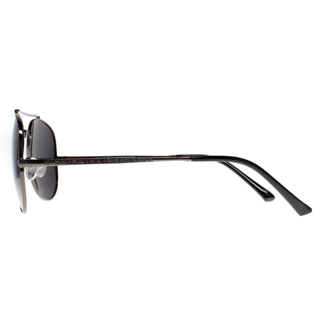 montana montana Men's Aviator Shiny Gunmetal Smoke Grey Polarized MP185 - 3