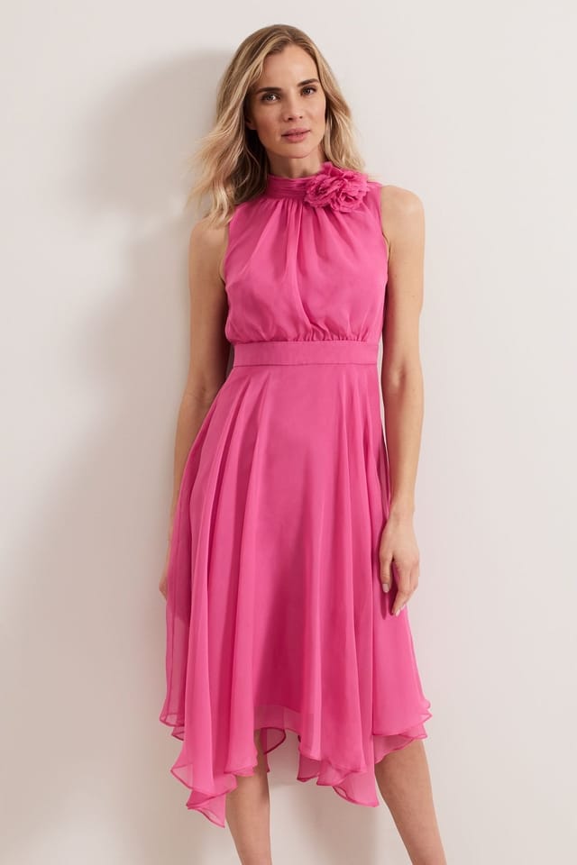 Phase Eight Phase Eight Women's Lucinda Floral Dress in Fuchsia - 3