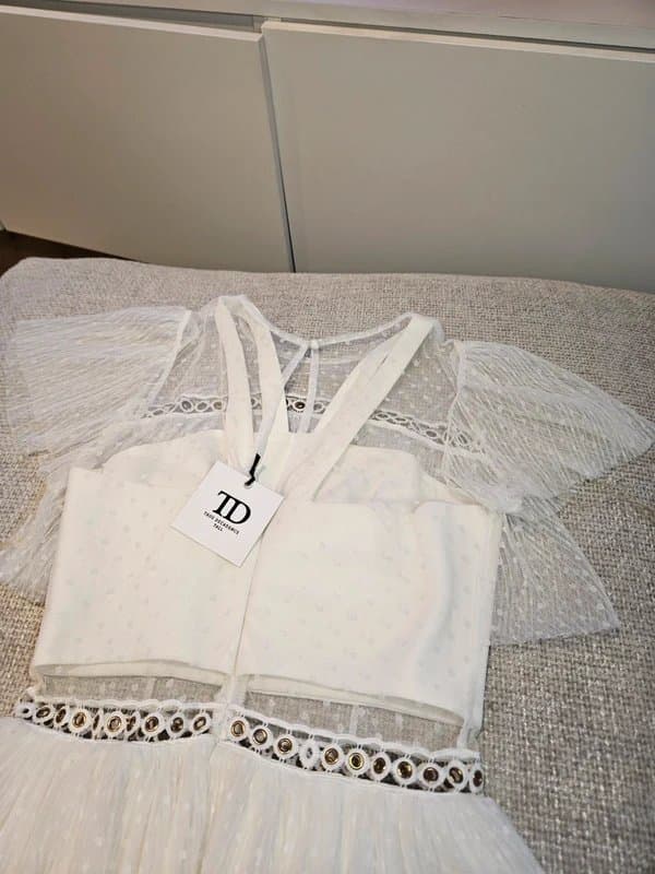 True Decadence True Decadence London White Midi Dress – Size 12 (Fits Like 10)