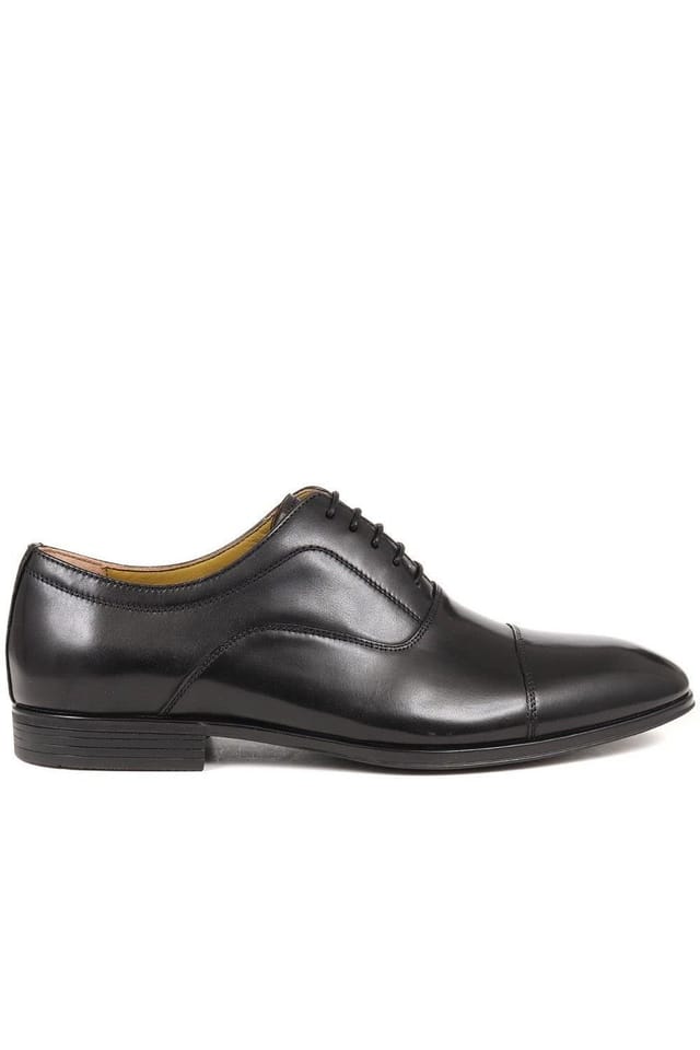 Jones Bootmaker Jones Bootmaker Men's Middleham Leather Oxford Shoes in Black - 2