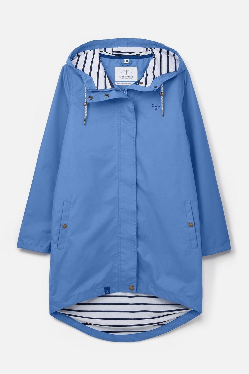 Lighthouse Clothing Lighthouse Clothing Women's Long Beachcomber Jacket Spring Summer Outdoor Coat in Blue - 2