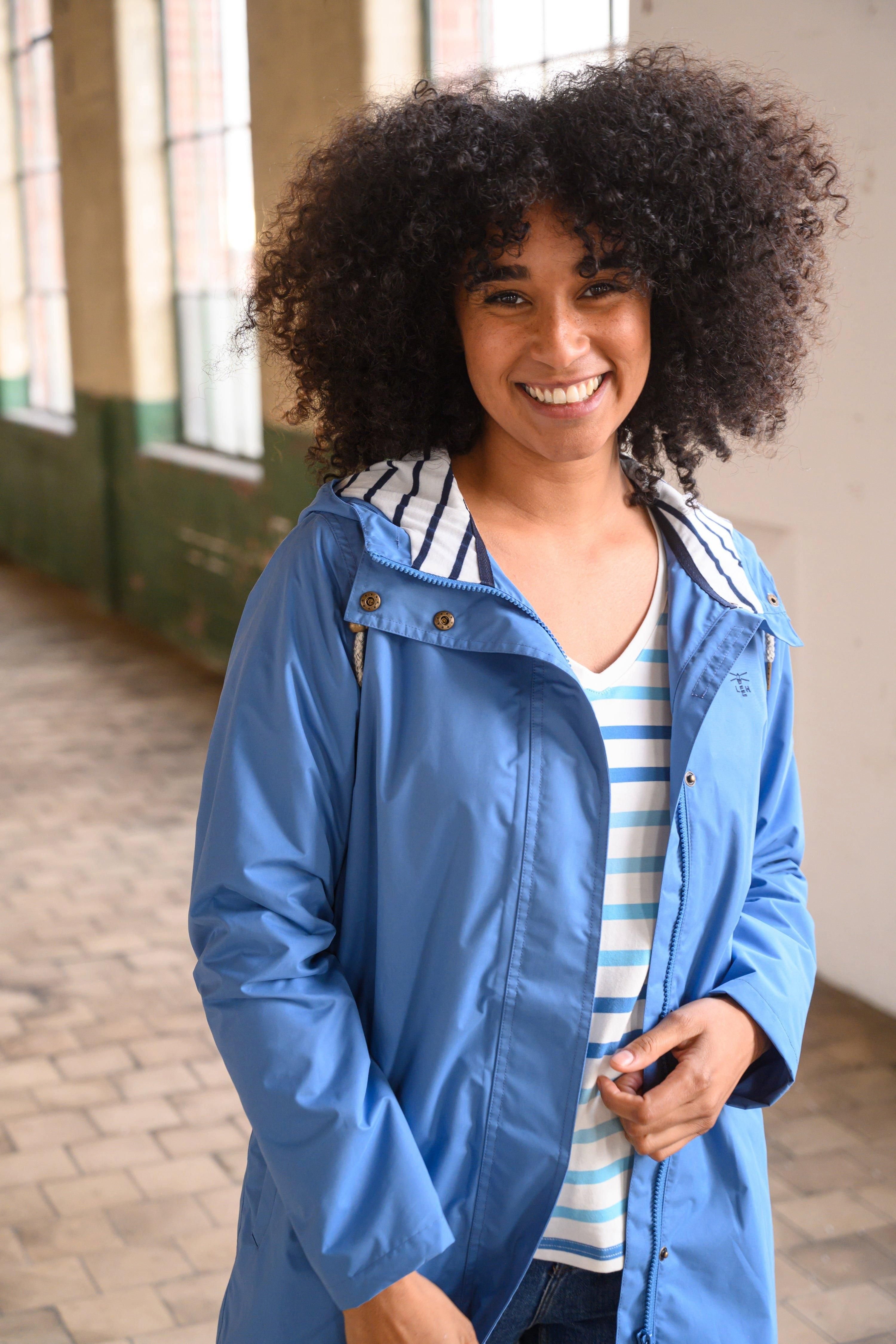 Lighthouse Clothing Lighthouse Clothing Women's Long Beachcomber Jacket Spring Summer Outdoor Coat in Blue - 4