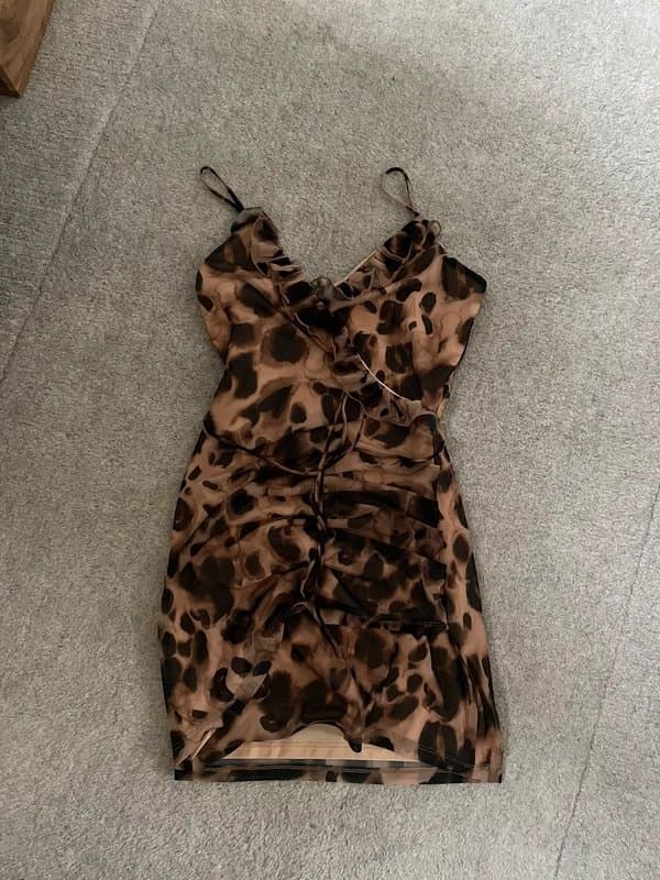 Bershka Bershka Leopard Print Mini Dress