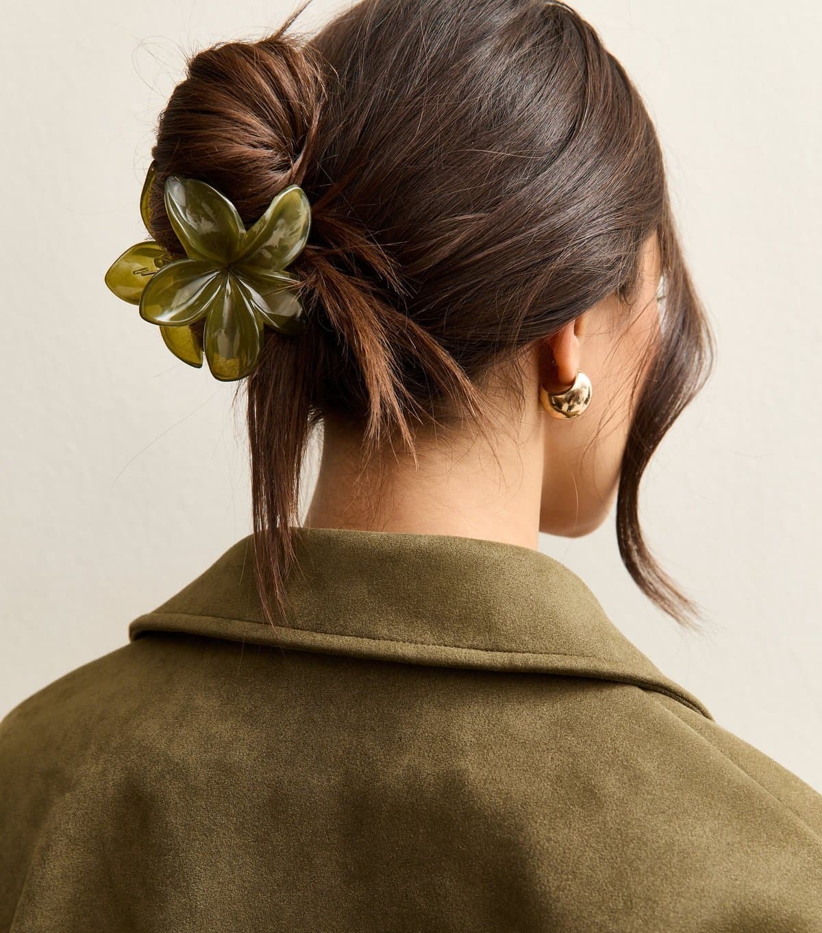 New Look Light Green Flower Hair Claw Clip New Look