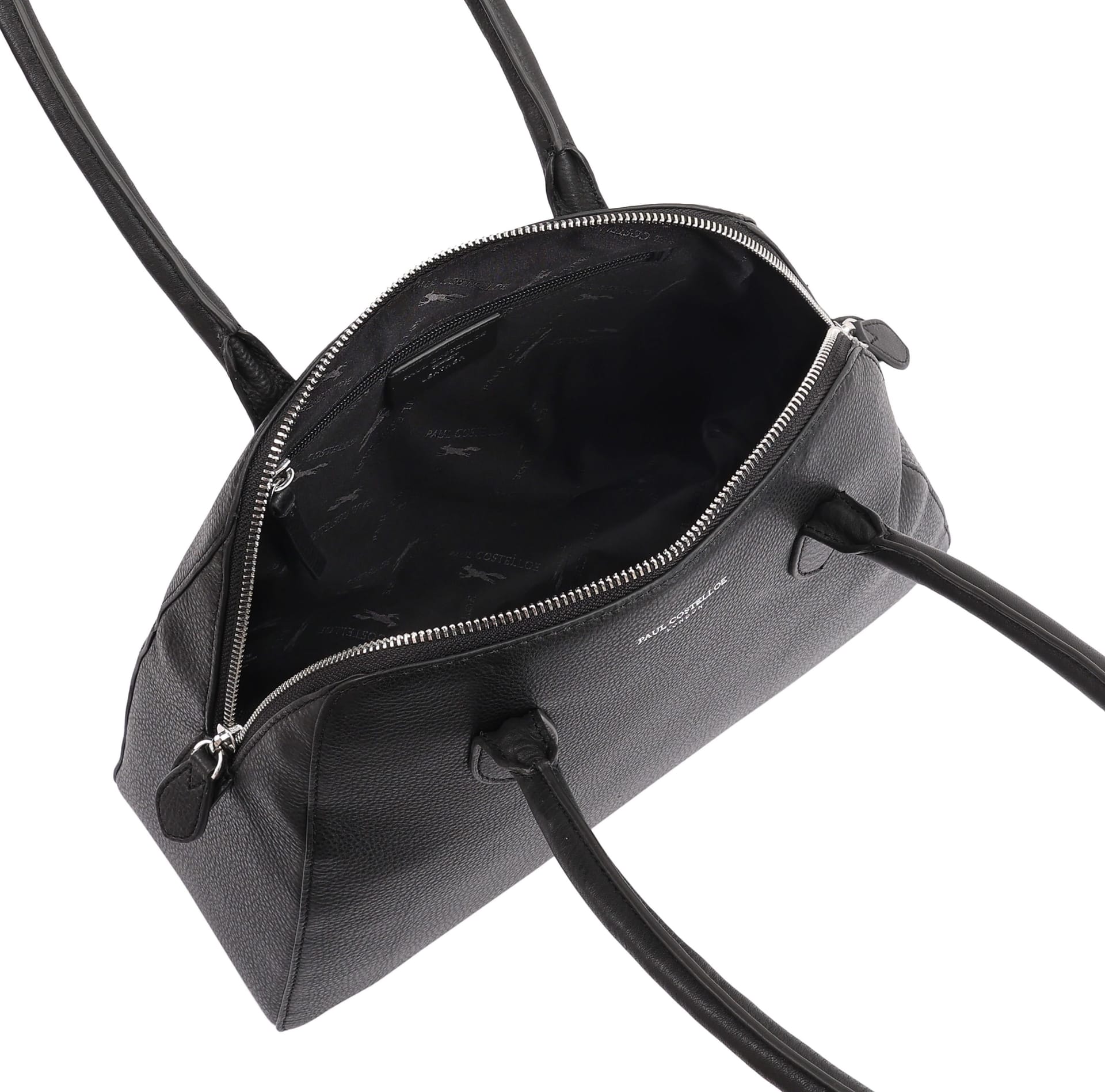 Paul Costelloe Paul Costelloe Women's Dawani Leather Shoulder Bag in Black - 4